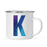 Andaz Press 11oz Blue Purple Watercolor Monogram Campfire Coffee Mug-Set of 1-Andaz Press-A-