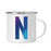 Andaz Press 11oz Blue Purple Watercolor Monogram Campfire Coffee Mug-Set of 1-Andaz Press-A-