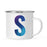 Andaz Press 11oz Blue Purple Watercolor Monogram Campfire Coffee Mug-Set of 1-Andaz Press-A-