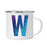 Andaz Press 11oz Blue Purple Watercolor Monogram Campfire Coffee Mug-Set of 1-Andaz Press-A-