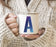 Andaz Press 11oz Blue Purple Watercolor Monogram Campfire Coffee Mug-Set of 1-Andaz Press-A-