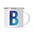 Andaz Press 11oz Blue Purple Watercolor Monogram Campfire Coffee Mug-Set of 1-Andaz Press-A-