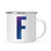 Andaz Press 11oz Blue Purple Watercolor Monogram Campfire Coffee Mug-Set of 1-Andaz Press-A-