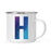 Andaz Press 11oz Blue Purple Watercolor Monogram Campfire Coffee Mug-Set of 1-Andaz Press-A-