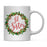 Andaz Press 11oz Christmas Red Berries Green Leaves Floral Wreath Coffee Mug-Set of 1-Andaz Press-Aunt-