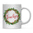 Andaz Press 11oz Christmas Red Berries Green Leaves Floral Wreath Coffee Mug-Set of 1-Andaz Press-Aunt-