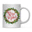 Andaz Press 11oz Christmas Red Berries Green Leaves Floral Wreath Coffee Mug-Set of 1-Andaz Press-Aunt-