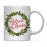 Andaz Press 11oz Christmas Red Berries Green Leaves Floral Wreath Coffee Mug-Set of 1-Andaz Press-Aunt-
