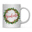 Andaz Press 11oz Christmas Red Berries Green Leaves Floral Wreath Coffee Mug-Set of 1-Andaz Press-Aunt-
