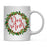 Andaz Press 11oz Christmas Red Berries Green Leaves Floral Wreath Coffee Mug-Set of 1-Andaz Press-Dog Mom-