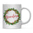 Andaz Press 11oz Christmas Red Berries Green Leaves Floral Wreath Coffee Mug-Set of 1-Andaz Press-Grandma-