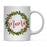 Andaz Press 11oz Christmas Red Berries Green Leaves Floral Wreath Coffee Mug-Set of 1-Andaz Press-Mamá-