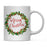 Andaz Press 11oz Christmas Red Berries Green Leaves Floral Wreath Coffee Mug-Set of 1-Andaz Press-Merry Christmas-