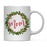Andaz Press 11oz Christmas Red Berries Green Leaves Floral Wreath Coffee Mug-Set of 1-Andaz Press-Mom-