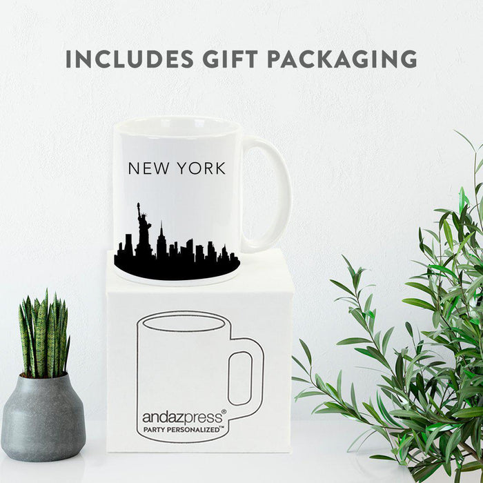 Andaz Press 11oz City Skyline Tourist Travel Souvenir Coffee Mug-Set of 1-Andaz Press-New York United States of America-