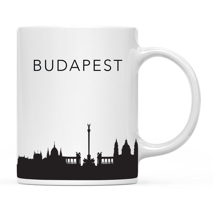 Andaz Press 11oz City Skyline Tourist Travel Souvenir Coffee Mug-Set of 1-Andaz Press-Budapest Hungary-
