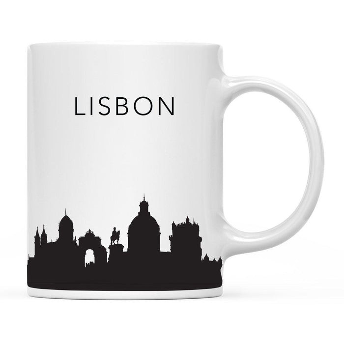 Andaz Press 11oz City Skyline Tourist Travel Souvenir Coffee Mug-Set of 1-Andaz Press-Lisbon Portugal-