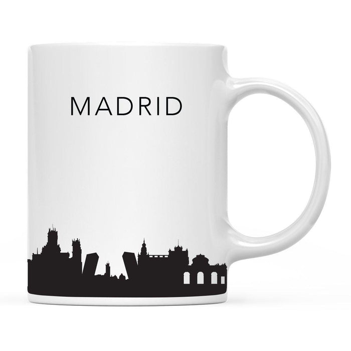 Andaz Press 11oz City Skyline Tourist Travel Souvenir Coffee Mug-Set of 1-Andaz Press-Madrid Spain-