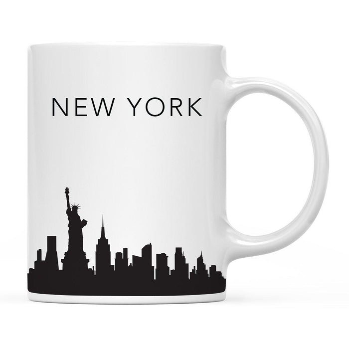 Andaz Press 11oz City Skyline Tourist Travel Souvenir Coffee Mug-Set of 1-Andaz Press-New York United States of America-