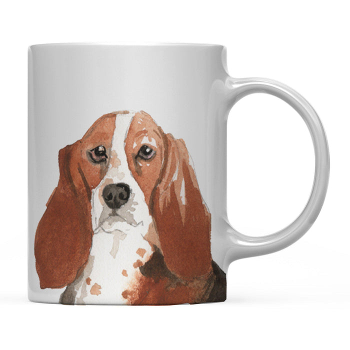 Andaz Press 11oz Close Up Dog Coffee Mug-Set of 1-Andaz Press-Basset Hound-