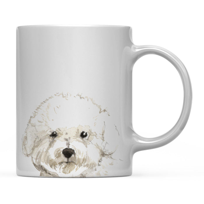 Andaz Press 11oz Close Up Dog Coffee Mug-Set of 1-Andaz Press-Bichon Frise-