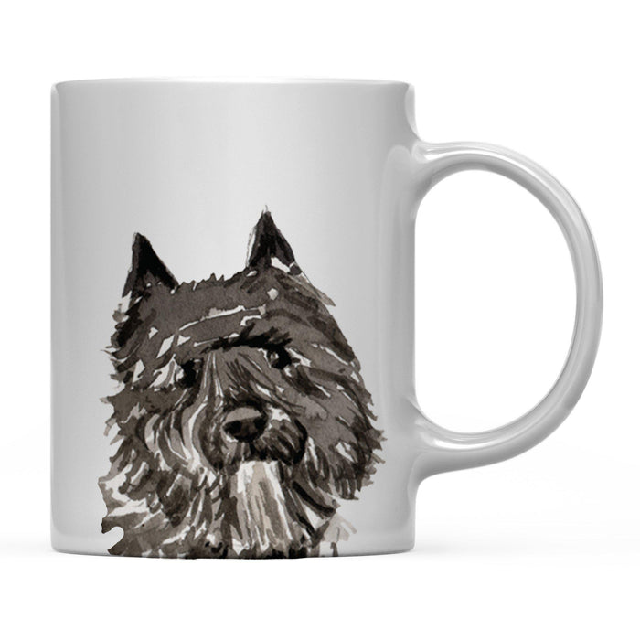 Andaz Press 11oz Close Up Dog Coffee Mug-Set of 1-Andaz Press-Bouvier des Flandres-