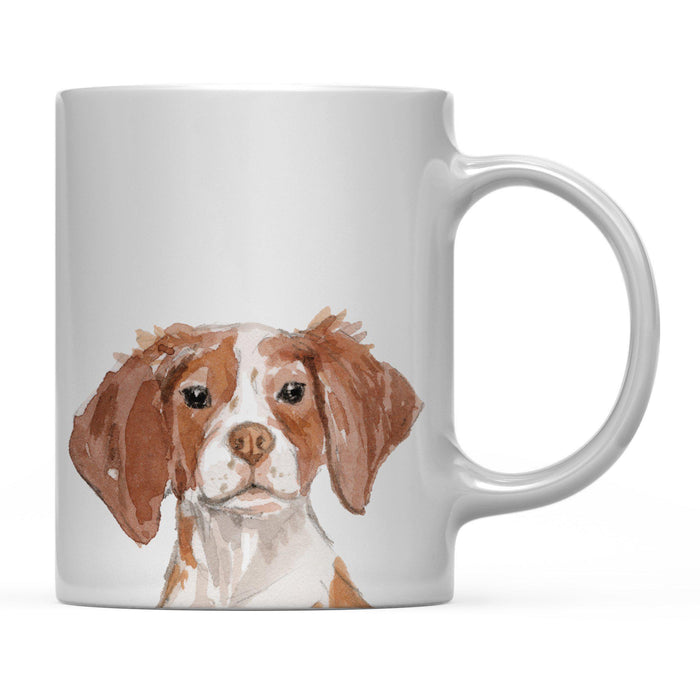 Andaz Press 11oz Close Up Dog Coffee Mug-Set of 1-Andaz Press-Brittany-