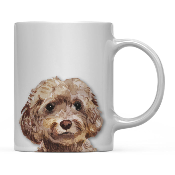 Andaz Press 11oz Close Up Dog Coffee Mug-Set of 1-Andaz Press-Brown Cockapoo-