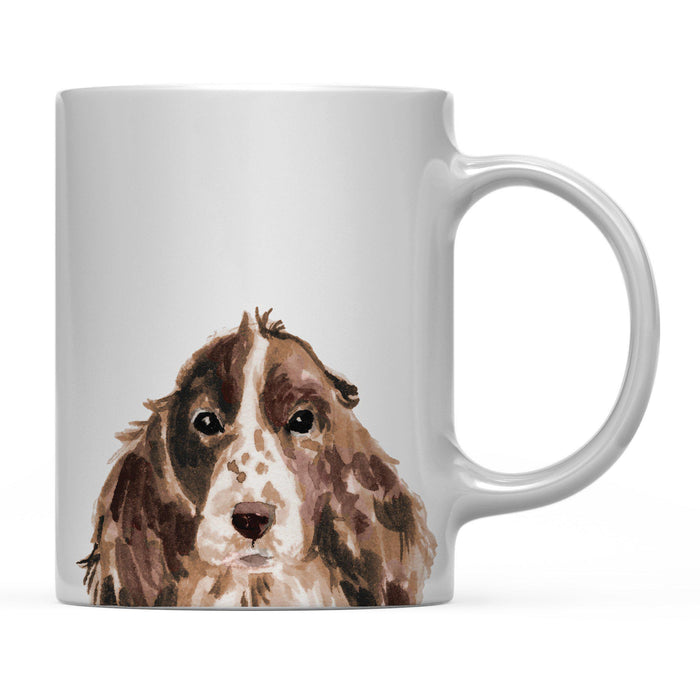Andaz Press 11oz Close Up Dog Coffee Mug-Set of 1-Andaz Press-Brown Cocker Spaniel-