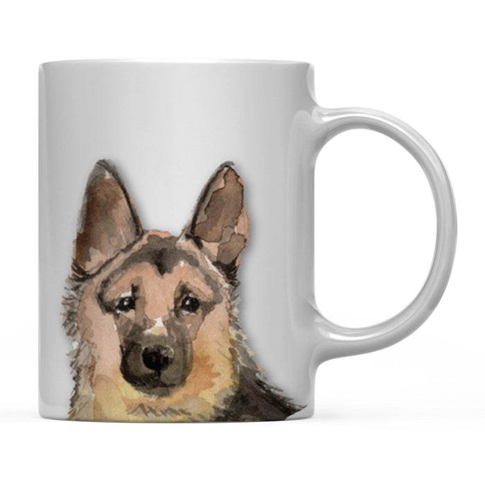 Andaz Press 11oz Close Up Dog Coffee Mug-Set of 1-Andaz Press-German Shepherd-