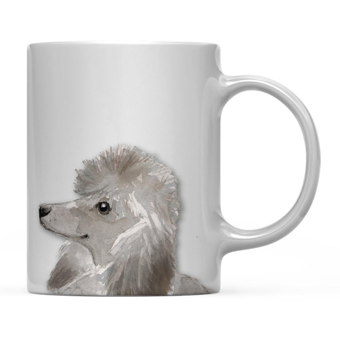 Andaz Press 11oz Close Up Dog Coffee Mug-Set of 1-Andaz Press-Grey Poodle-