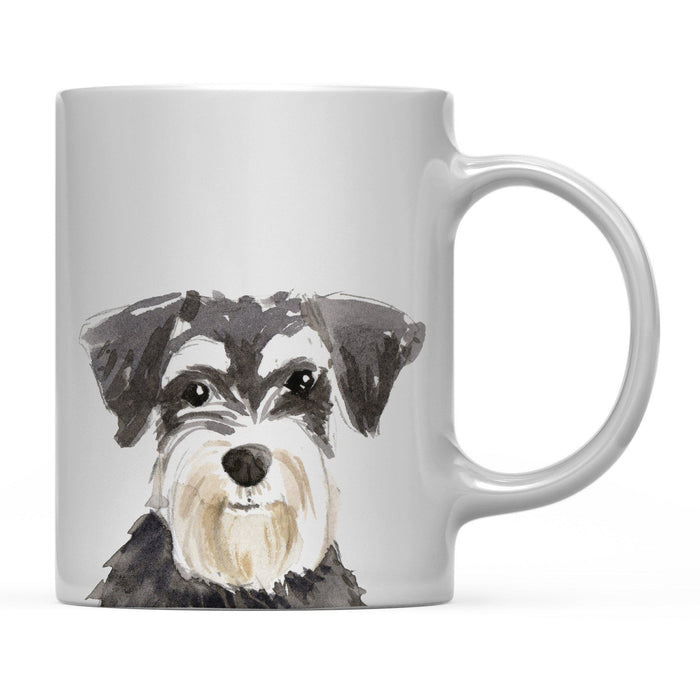 Andaz Press 11oz Close Up Dog Coffee Mug-Set of 1-Andaz Press-Miniature Schnauzer-