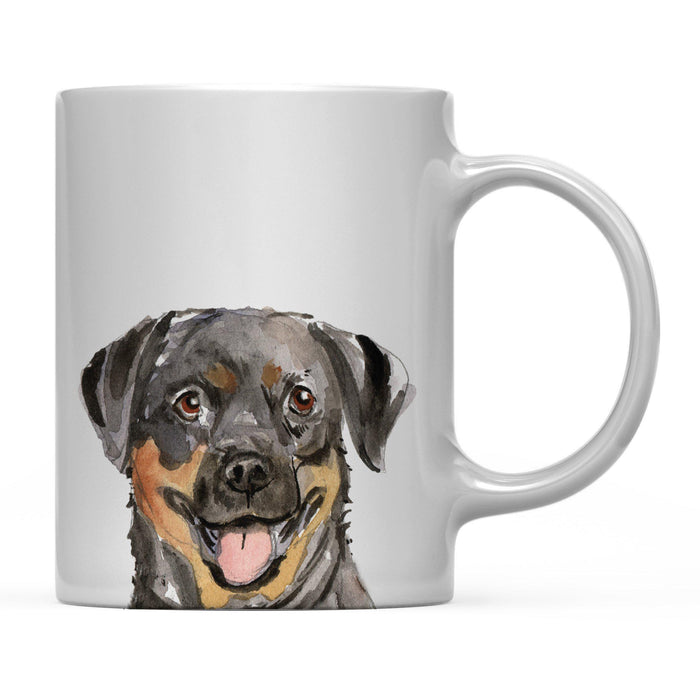 Andaz Press 11oz Close Up Dog Coffee Mug-Set of 1-Andaz Press-Rottweiler-