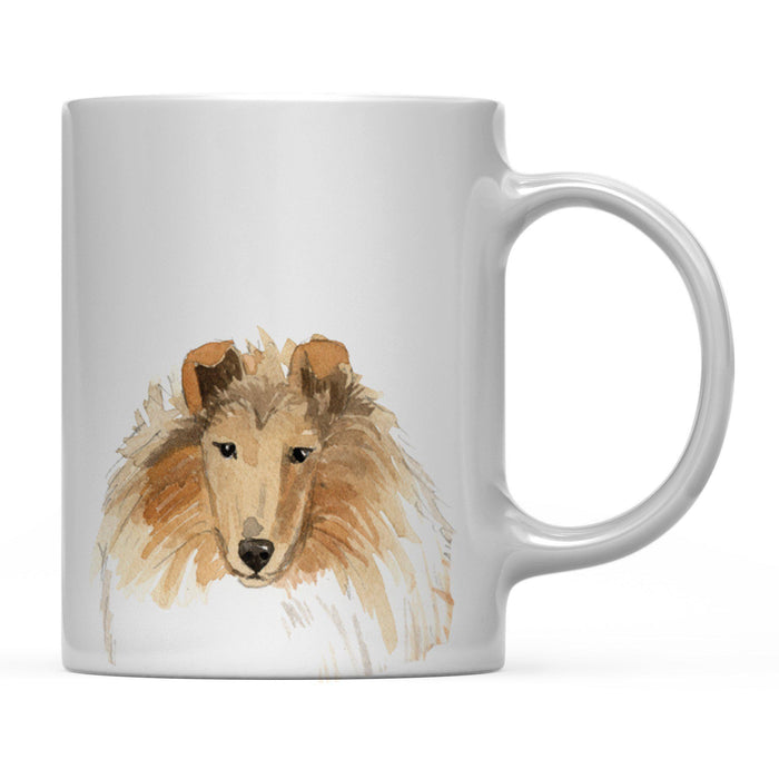 Andaz Press 11oz Close Up Dog Coffee Mug-Set of 1-Andaz Press-Rough Collie-