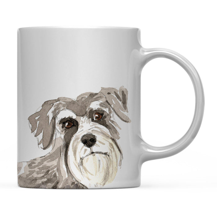 Andaz Press 11oz Close Up Dog Coffee Mug-Set of 1-Andaz Press-Schnauzer-