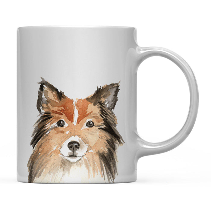 Andaz Press 11oz Close Up Dog Coffee Mug-Set of 1-Andaz Press-Shetland Sheepdog-