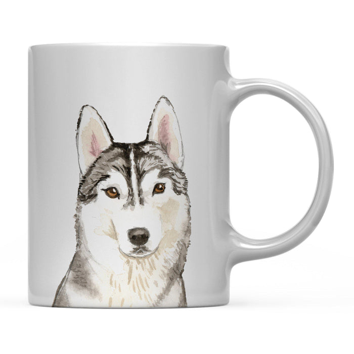 Andaz Press 11oz Close Up Dog Coffee Mug-Set of 1-Andaz Press-Siberian Husky-