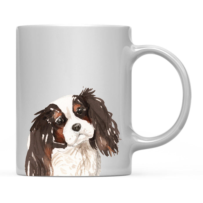 Andaz Press 11oz Close Up Dog Coffee Mug-Set of 1-Andaz Press-Tri Color King Charles Spaniel-