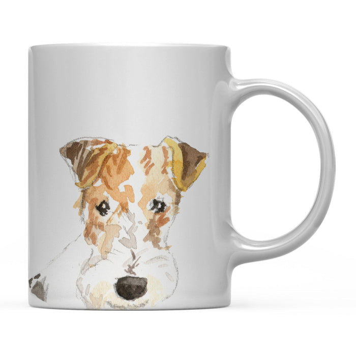 Andaz Press 11oz Close Up Dog Coffee Mug-Set of 1-Andaz Press-Wire Haired Fox Terrier-