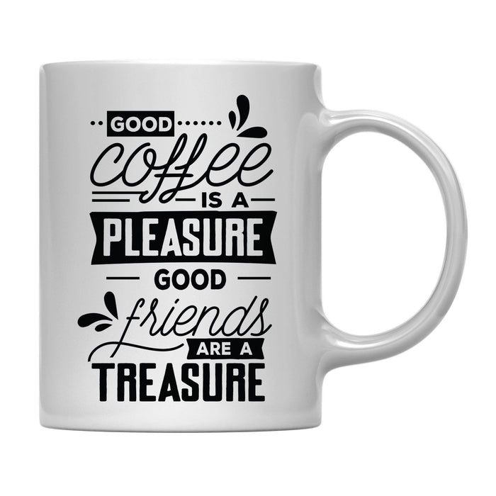 Andaz Press 11oz Coffee Lover Coffee Mug-Set of 1-Andaz Press-Coffee Shared with a Friend-