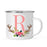 Andaz Press 11oz Deer Antler Floral Flowers Monogram Campfire Coffee Mug-Set of 1-Andaz Press-A-