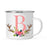 Andaz Press 11oz Deer Antler Floral Flowers Monogram Campfire Coffee Mug-Set of 1-Andaz Press-A-