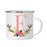 Andaz Press 11oz Deer Antler Floral Flowers Monogram Campfire Coffee Mug-Set of 1-Andaz Press-A-