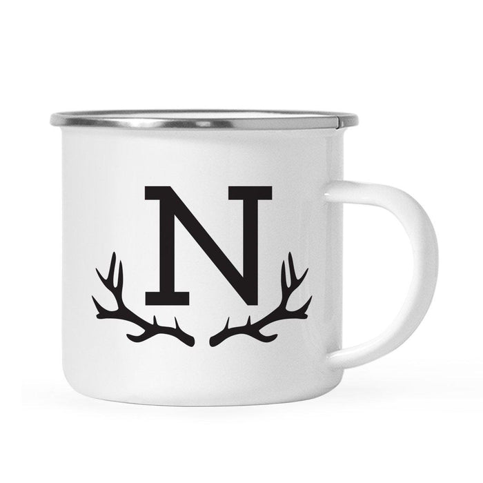 Andaz Press 11oz Deer Antler Monogram Campfire Coffee Mug-Set of 1-Andaz Press-A-