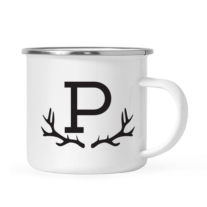 Andaz Press 11oz Deer Antler Monogram Campfire Coffee Mug-Set of 1-Andaz Press-A-