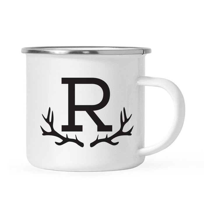 Andaz Press 11oz Deer Antler Monogram Campfire Coffee Mug-Set of 1-Andaz Press-A-