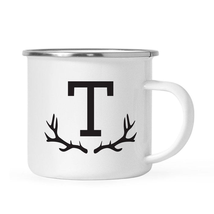 Andaz Press 11oz Deer Antler Monogram Campfire Coffee Mug-Set of 1-Andaz Press-A-