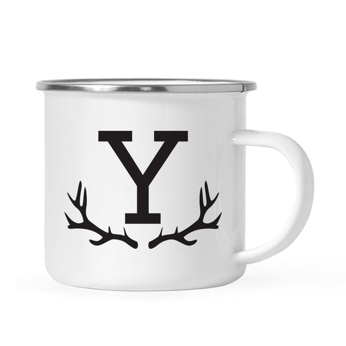 Andaz Press 11oz Deer Antler Monogram Campfire Coffee Mug-Set of 1-Andaz Press-A-