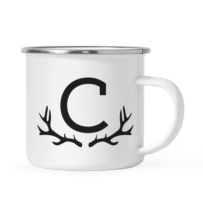 Andaz Press 11oz Deer Antler Monogram Campfire Coffee Mug-Set of 1-Andaz Press-A-