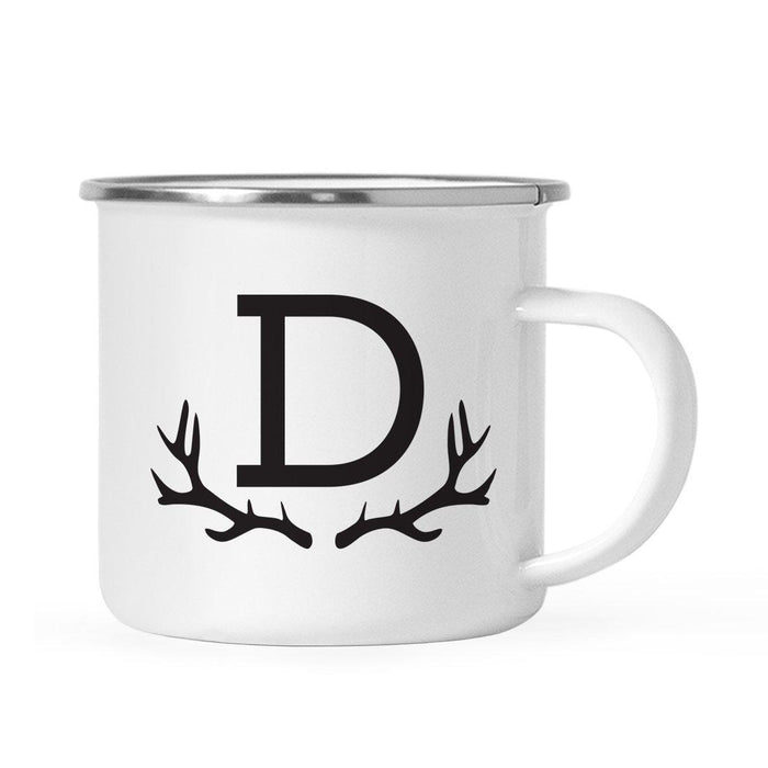 Andaz Press 11oz Deer Antler Monogram Campfire Coffee Mug-Set of 1-Andaz Press-A-